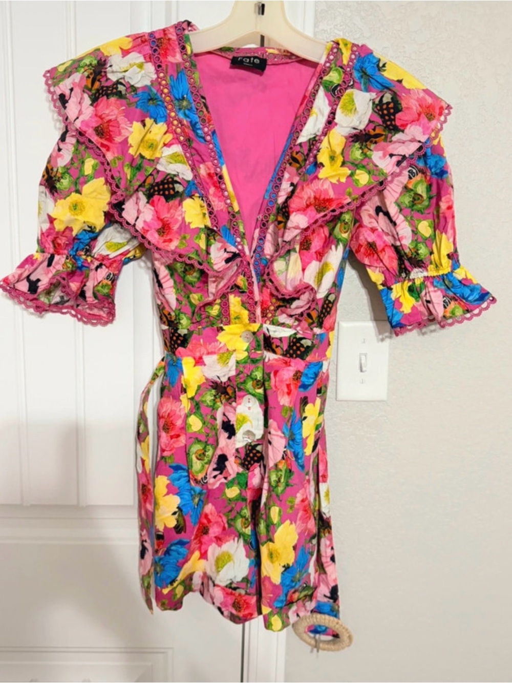 Belted Fate Floral Romper